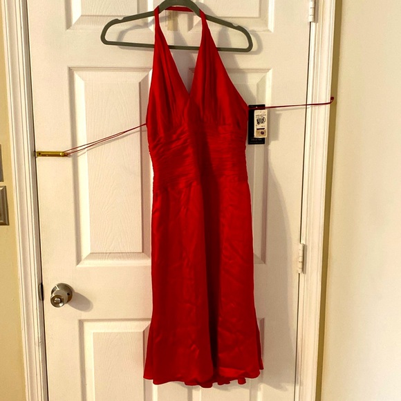 Carmen Marc Volvo Red evening dress size 8-CHRISTMAS!! - Picture 1 of 6